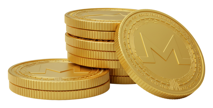 輝く金貨 積み重なる富