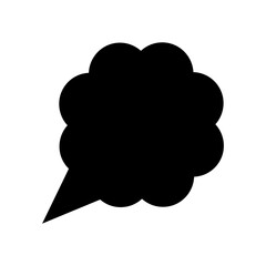 Speech bubble vector icon. Chat illustration sign. Message symbol. Text bubble logo.