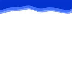 Abstract Dark blue Top Border Page