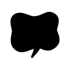 Speech bubble vector icon. Chat illustration sign. Message symbol. Text bubble logo.