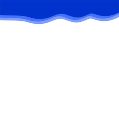 Abstract Dark blue Top Border Page