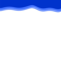 Abstract Dark blue Top Border Page