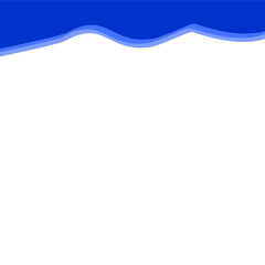 Abstract Dark blue Top Border Page