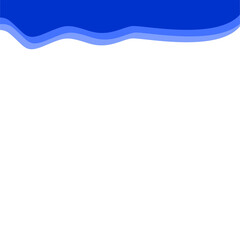 Abstract Dark blue Top Border Page