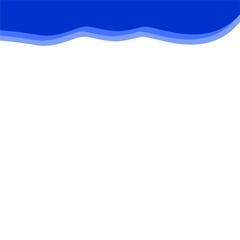 Abstract Dark blue Top Border Page