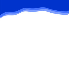 Abstract Dark blue Top Border Page