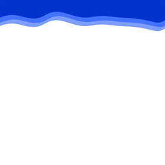 Abstract Dark blue Top Border Page