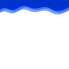 Abstract Dark blue Top Border Page