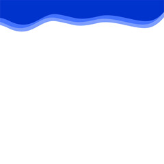 Abstract Dark blue Top Border Page