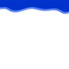 Abstract Dark blue Top Border Page