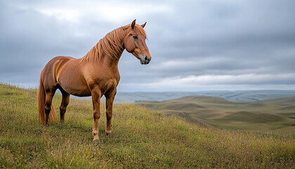 Obraz premium horse in the field