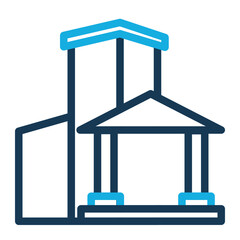 University Icon Line Color Style for Scholarship Pack Icon Themes