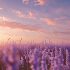 lavender field at sunset