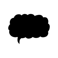 Speech bubble vector icon. Chat illustration sign. Message symbol. Text bubble logo.