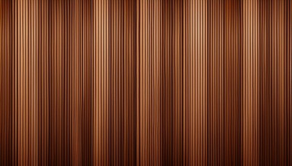 Fototapeta premium Seamless slatted wood pattern featuring thin, evenly spaced vertical planks with natural grain and warm wood tones. Clean linear geometry creates a modern architectural surface for walls