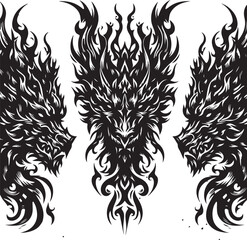 Luxury Ornamental Tattoos Vintage Vector Bundle | Baroque, Royal Frames & Floral Designs
