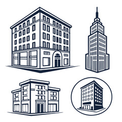 building-icon-vector-set--apartment-illustration