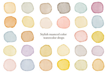 落ち着いたカラーのモダンな水彩背景コレクション