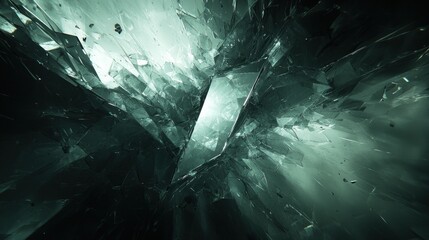 Abstract shattered glass texture