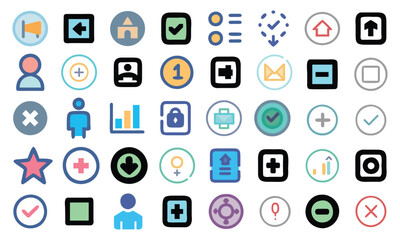 40 Best Icon Set  Vector Art