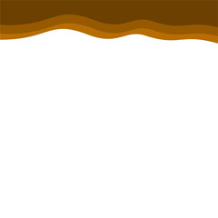 Abstract Brown Top Border Page