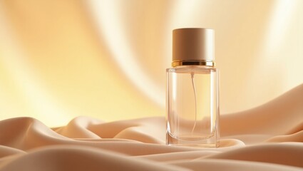 Naklejka premium A surreal and vibrant cinematic representation of a premium perfume bottle highlighting elegance in high fidelity