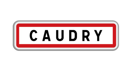 Panneau de Caudry, Nord, Hauts-de-France