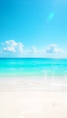 Obraz premium Generative AI captures the serene beauty of a tropical beach paradise