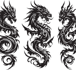 Luxury Ornamental Tattoos Vintage Vector Bundle | Baroque, Royal Frames & Floral Designs