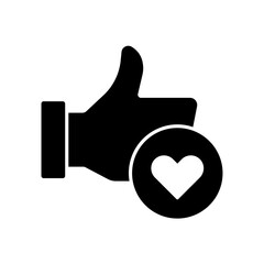 Icon a like, isolated against a clean background.