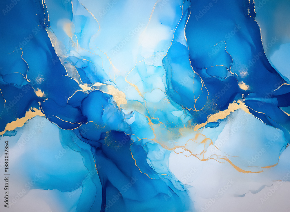 Aufkleber here's the description and keywords based on the image of the watercolor: abstract fluid art with de