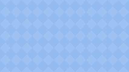 Seamless pattern of blue and light blue rhombus or diamond shapes. Abstract high resolution full frame modern tiled background with copy space.