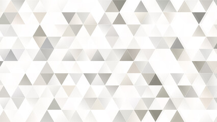 Abstract beige or light brown and gray triangle shape pattern on white. Desaturated colors. Full frame geometric triangular background in 4k resolution. Copy space.