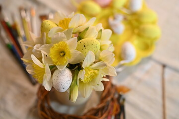 Easter master class decorating eggs at home