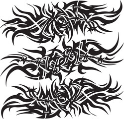 Luxury Ornamental Tattoos Vintage Vector Bundle | Baroque, Royal Frames & Floral Designs