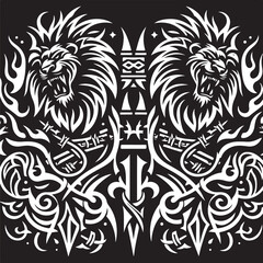 Luxury Ornamental Tattoos Vintage Vector Bundle | Baroque, Royal Frames & Floral Designs