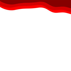 Obraz premium Abstract Red Top Border Page