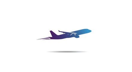 Aeroplane logo silhouette