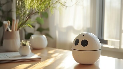 A sleek virtual assistant AI responding to customer queries in real time