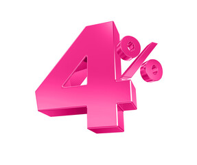 4 Percent Off Pink Promotion   