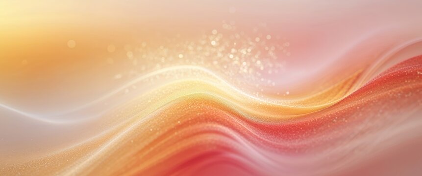 Abstract sunset gradient background with warm colors and shimmering light for digital art.