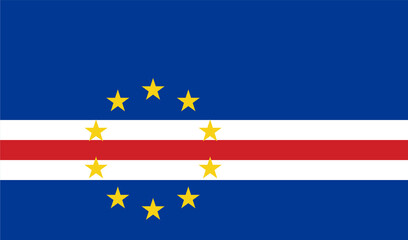 Flag Of Cape Verde, Cape Verde flag, National flag of Cape Verde.