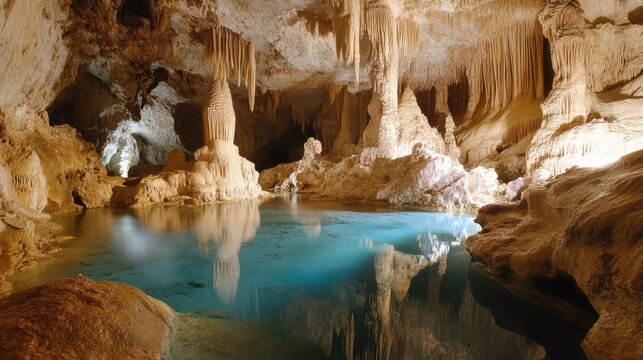 Grotte Di Frasassi - The Karst Cave System in Genga, Ancona, Italy