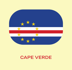 Flag Of Cape Verde, Cape Verde flag, National flag of Cape Verde.
