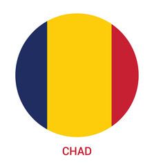 Flag of Chad CIRCLE.eps