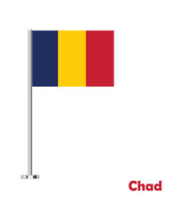 Flag Of Chad, Chad flag, National flag of Chad. table flag of Chad.
