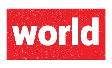 world text written on red stamp sign.
