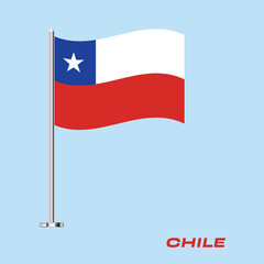 Flag Of Chile, Chile flag, National flag of Chile. table flag of Chile.