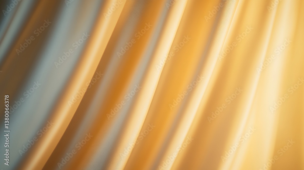 Aufkleber ivory satin fabric drapes elegantly under soft light, highlighting its luxurious texture—ideal for d