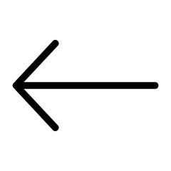 Arrow Thin Left Icon